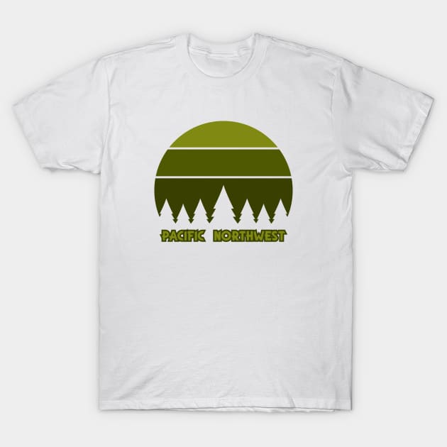 Pacific Northwest T-Shirt by happysquatch